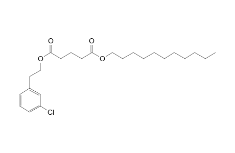 Glutaric acid, 2-(3-chlorophenyl)ethyl undecyl ester