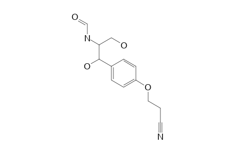 N-[2-[4-(2-cyanoethoxy)phenyl]-2-hydroxy-1-methylol-ethyl]formamide