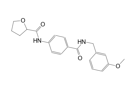 N-(4-{[(3-methoxybenzyl)amino]carbonyl}phenyl)tetrahydro-2-furancarboxamide