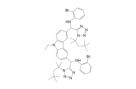 N,N'-((9-ethyl-9H-carbazole-3,6-diyl)bis((1-(2,4,4-trimethylpentan-2-yl)-1H-tetrazol-5-yl)methylene))bis(2-bromoaniline)