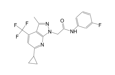 1H-pyrazolo[3,4-b]pyridine-1-acetamide, 6-cyclopropyl-N-(3-fluorophenyl)-3-methyl-4-(trifluoromethyl)-
