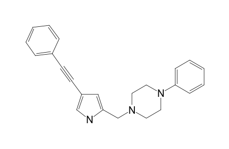 1-phenyl-4-[[4-(2-phenylethynyl)-1H-pyrrol-2-yl]methyl]piperazine