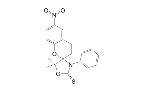 2-THIOXO-3-PHENYL-5,5-DIMETHYL-6'-NITRO-SPIRO-(1,3-OXAZOLIDINE-4,2'-[2-H]-
