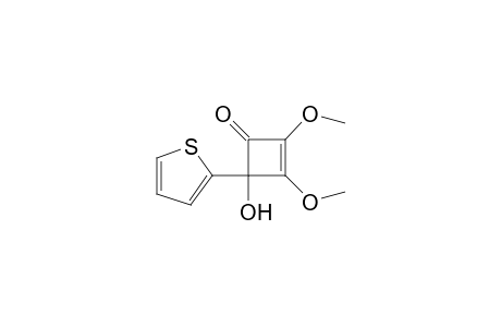 2-Cyclobuten-1-one, 4-hydroxy-2,3-dimethoxy-4-(2-thienyl)-