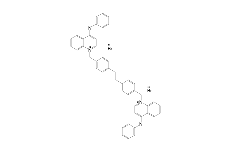 [1-[4-[2-[4-[(4-anilinoquinolin-1-ium-1-yl)methyl]phenyl]ethyl]benzyl]quinolin-1-ium-4-yl]-phenyl-amine dibromide