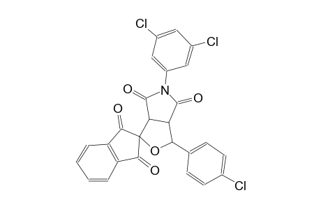 3-(4-chlorophenyl)-5-(3,5-dichlorophenyl)-3,3a-dihydrospiro[furo[3,4-c]pyrrole-1,2'-indene]-1',3',4,6(5H,6aH)-tetraone