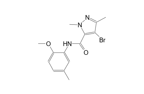 4-bromo-N-(2-methoxy-5-methylphenyl)-1,3-dimethyl-1H-pyrazole-5-carboxamide