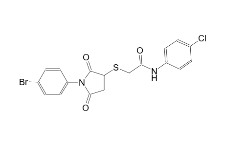 acetamide, 2-[[1-(4-bromophenyl)-2,5-dioxo-3-pyrrolidinyl]thio]-N-(4-chlorophenyl)-