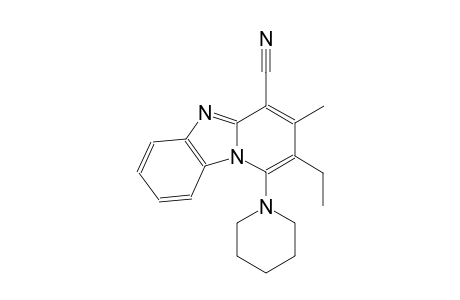 2-Ethyl-3-methyl-1-(1-piperidinyl)pyrido[1,2-a]benzimidazole-4-carbonitrile