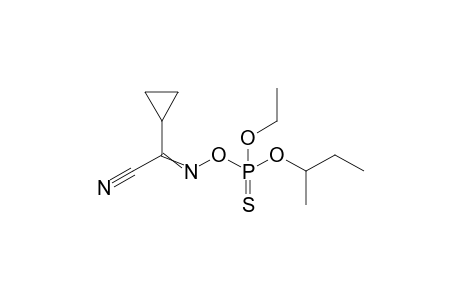 4,6-Dioxa-3-aza-5-phosphanon-2-enenitrile, 2-cyclopropyl-5-ethoxy-7-methyl-, 5-sulfide