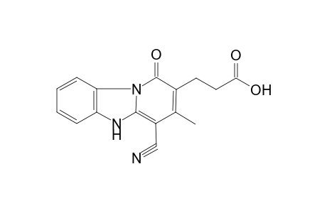3-{10-cyano-11-methyl-13-oxo-1,8-diazatricyclo[7.4.0.0(2,7)]trideca-2(7),3,5,9,11-pentaen-12-yl}propanoic acid