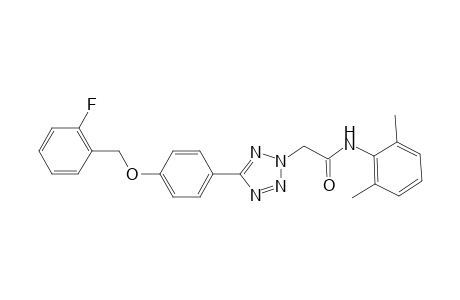2H-1,2,3,4-Tetrazole-2-acetamide, N-(2,6-dimethylphenyl)-5-[4-[(2-fluorophenyl)methoxy]phenyl]-