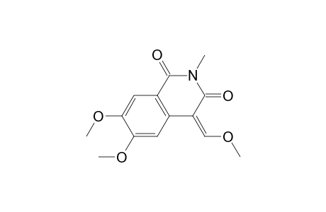 (4Z)-6,7-dimethoxy-4-(methoxymethylene)-2-methyl-isoquinoline-1,3-dione