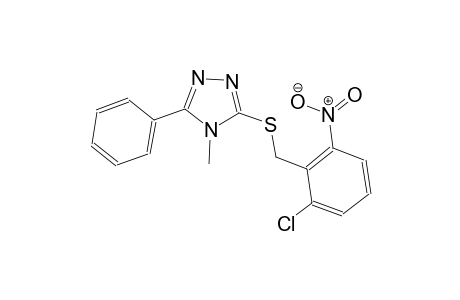 3-(2-Chloro-6-nitro-benzylsulfanyl)-4-methyl-5-phenyl-4H-[1,2,4]triazole