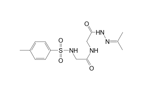 N-{2-[2-(1-methylethylidene)hydrazino]-2-oxoethyl}-2-{[(4-methylphenyl)sulfonyl]amino}acetamide