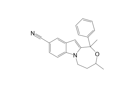 (+/-)-1,3-dimethyl-1-phenyl-1,3,4,5-tetrahydro-[1,4]oxazepino[4,3-a]indole-9-carbonitrile