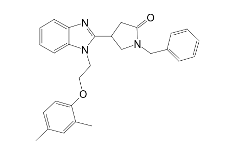 1-Benzyl-4-{1-[2-(2,4-dimethylphenoxy)ethyl]-1H-1,3-benzodiazol-2-yl}pyrrolidin-2-one