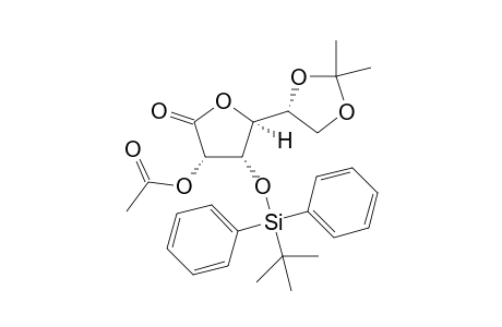 3-O-[(1',1'-Dimethylethyl)diphenylsilyl]-5,6-O-(1"-methylethylidene)-D-talonic acid - .gamma.-lactone-2-acetate