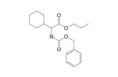 Glycine, 2-cyclohexyl-N-benzyloxycarbonyl-, propyl ester