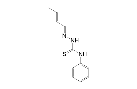 2-(E)-But-2-enylidene-N-phenylhydrazinecarbothioamide