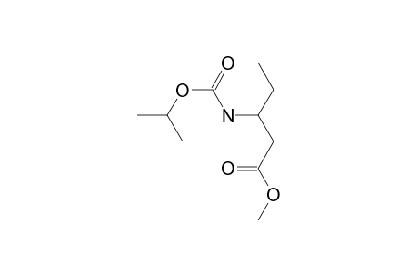 3-Amino-pentanoic acid, N-isopropyloxycarbonyl-, methyl ester