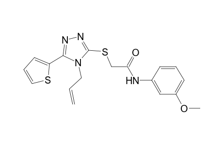 2-(4-Allyl-5-thiophen-2-yl-4H-[1,2,4]triazol-3-ylsulfanyl)-N-(3-methoxy-phenyl)-acetamide