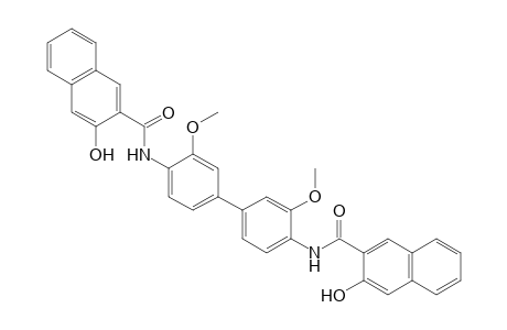 2-Naphthalenecarboxamide, N,N'-(3,3'-dimethoxy[1,1'-biphenyl]-4,4'-diyl)bis[3-hydroxy-