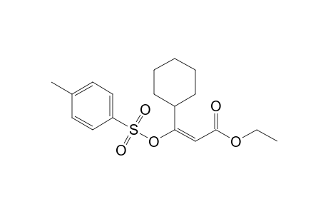 Ethyl 3-[(p-tolylsulfonyl)oxy]-3-cyclohexyl-2-propenoate
