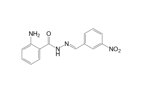 anthranilic acid, (m-nitrobenzylidene)hydrazide