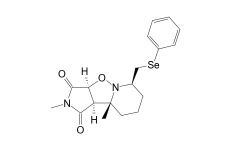 (3aR,3bR,7R,8aS)-2,3b-Dimethyl-7-phenylselanylmethyl-hexahydro-8-oxa-2,7a-diaza-cyclopenta[a]indene-1,3-dione