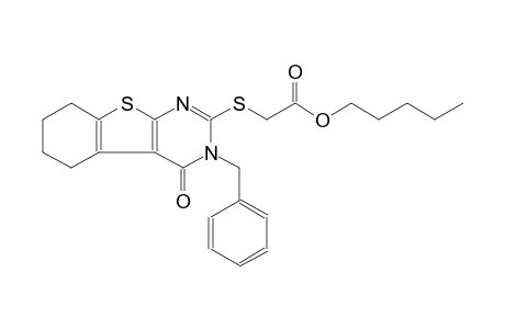 acetic acid, [[3,4,5,6,7,8-hexahydro-4-oxo-3-(phenylmethyl)benzo[4,5]thieno[2,3-d]pyrimidin-2-yl]thio]-, pentyl ester