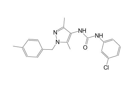 N-(3-chlorophenyl)-N'-[3,5-dimethyl-1-(4-methylbenzyl)-1H-pyrazol-4-yl]urea