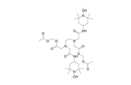 1-Piperidinyloxy, 4,4'-[1,2-ethanediylbis[[[2-[(acetyloxy)methoxy]-2-oxoethyl]imino](1-oxo-2,1-ethanediyl)imino]]bis[2,2,6,6-tetramethyl-
