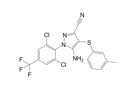 3-Cyano-5-amino-4-[3-methylphenylthio]-1-[2,6-dichloro-4-(trifluoromethyl)phenyl]pyrazole