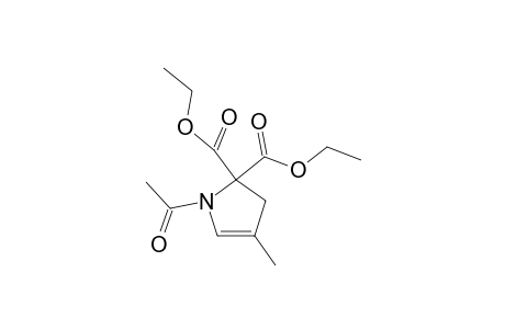 1-Acetyl-4-methyl-1,3(2H)-dihydropyrrole-2,2-dicarboxylic acid, diethyl ester