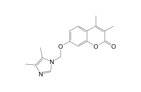 2H-1-Benzopyran-2-one, 7-[(4,5-dimethyl-1H-imidazol-1-yl)methoxy]-3,4-dimethyl-