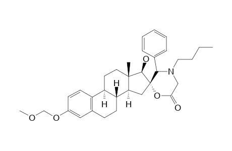 #14;(3'R,13S,16R,17R)-4'-BUTYL-17-HYDROXY-3-(METHOXYMETHOXY)-13-METHYL-3'-PHENYL-6,7,8,9,11,12,13,14,15,17-DECAHYDRO-6'H-SPIRO-[CYCLOPENTA-[A]-PHENANTHRENE-16,