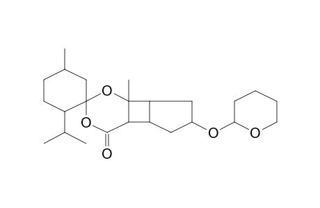 Spiro[3,5-dioxatricyclo[6.3.0.0(2,7)]undecan-6-one-4,2'-cyclohexane], 1'-isopropyl-2,4'-dimethyl-10-(tetrahydropyran-2-yl)oxy-