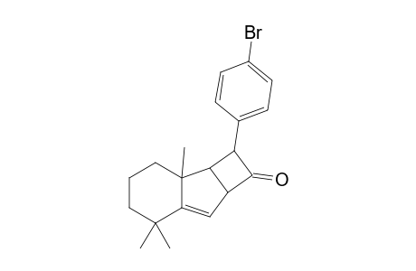 5-(p-Bromophenyl)-7,11,11-trimethyltricyclo[5.4.0.0(3,6)]undec-1-ene-4-one