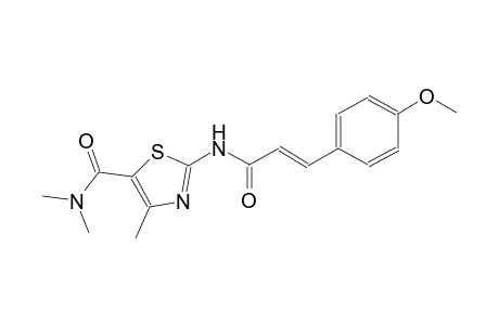 2-{[(2E)-3-(4-methoxyphenyl)-2-propenoyl]amino}-N,N,4-trimethyl-1,3-thiazole-5-carboxamide