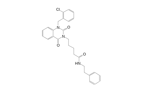 5-(1-(2-chlorobenzyl)-2,4-dioxo-1,4-dihydro-3(2H)-quinazolinyl)-N-(2-phenylethyl)pentanamide