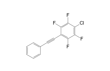 1-Chloranyl-2,3,5,6-tetrakis(fluoranyl)-4-(2-phenylethynyl)benzene