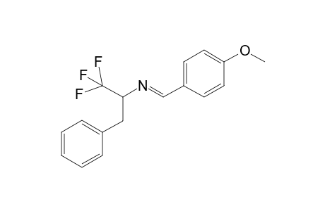 N-(4-Methoxybenzylidene)-1,1,1-trifluoro-3-phenyl-isopropylamine