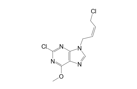 N9-[(Z)-4'-CHLORO-2'-BUTENYL-1'-YL]-2-CHLORO-6-METHOXY-PURINE