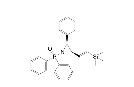 cis-N-Diphenylphosphinoyl-2-(.beta.-trimethylsilyl)vinyl-3-(p-methylphenyl)aziridine