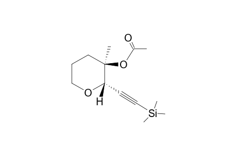 (2R*,3S*)-3-Acetoxy-3-methyl-2-(2-trimethylsilyl)ethynyltetrahydropyran