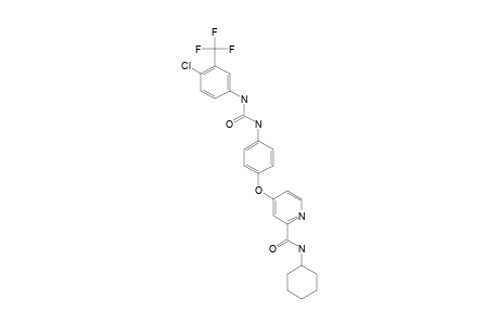 4-[4-[[4-CHLORO-3-(TRIFLUOROMETHY)-PHENYL]-CARBAMOYLAMINO]-PHENOXY]-N-CYCLOHEXYL-PYRIDINE-2-CARBOXAMIDE