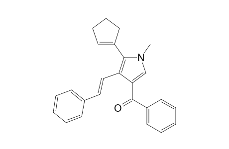 [5-(1-cyclopentenyl)-1-methyl-4-[(E)-2-phenylethenyl]-3-pyrrolyl]-phenylmethanone
