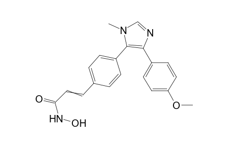 1-Methyl-4-(4-methoxyphenyl)-5-(4'-hydroxyaminocarbonylethenyl-phenyl)-imidazole