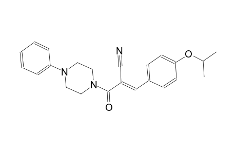 (2E)-3-(4-isopropoxyphenyl)-2-[(4-phenyl-1-piperazinyl)carbonyl]-2-propenenitrile